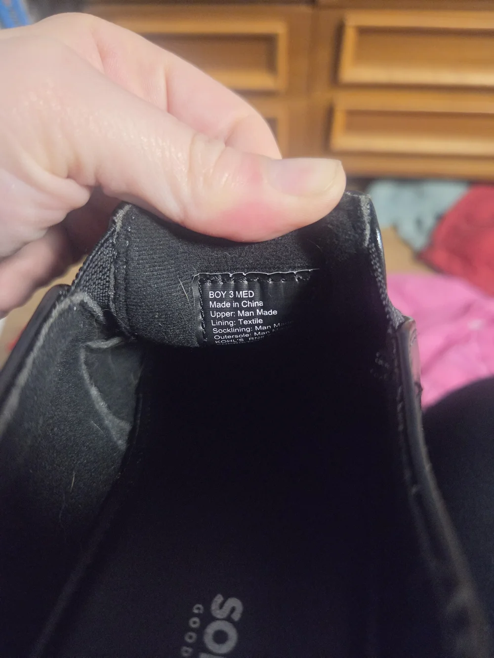 Kid's Black Slip-On Dress Shoes